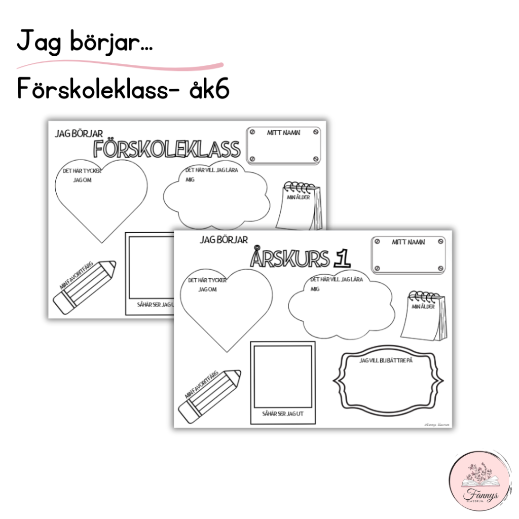 Jag börjar… Förskoleklass-åk6