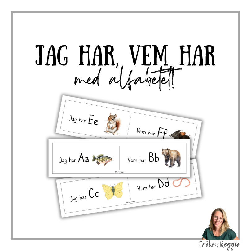 Jag har, vem har med bokstäver och djur