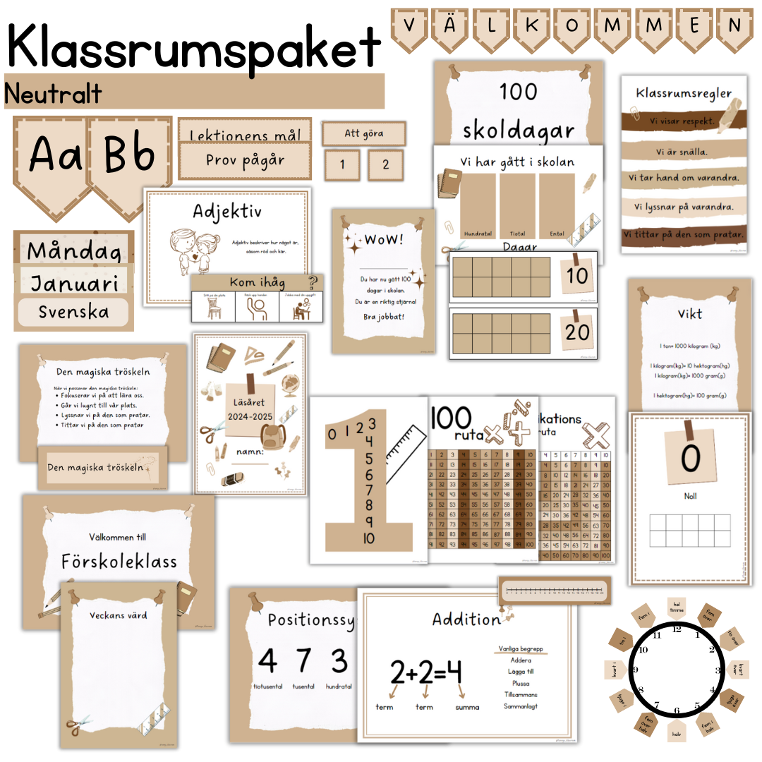 STORT klassrumspaket: neutralt