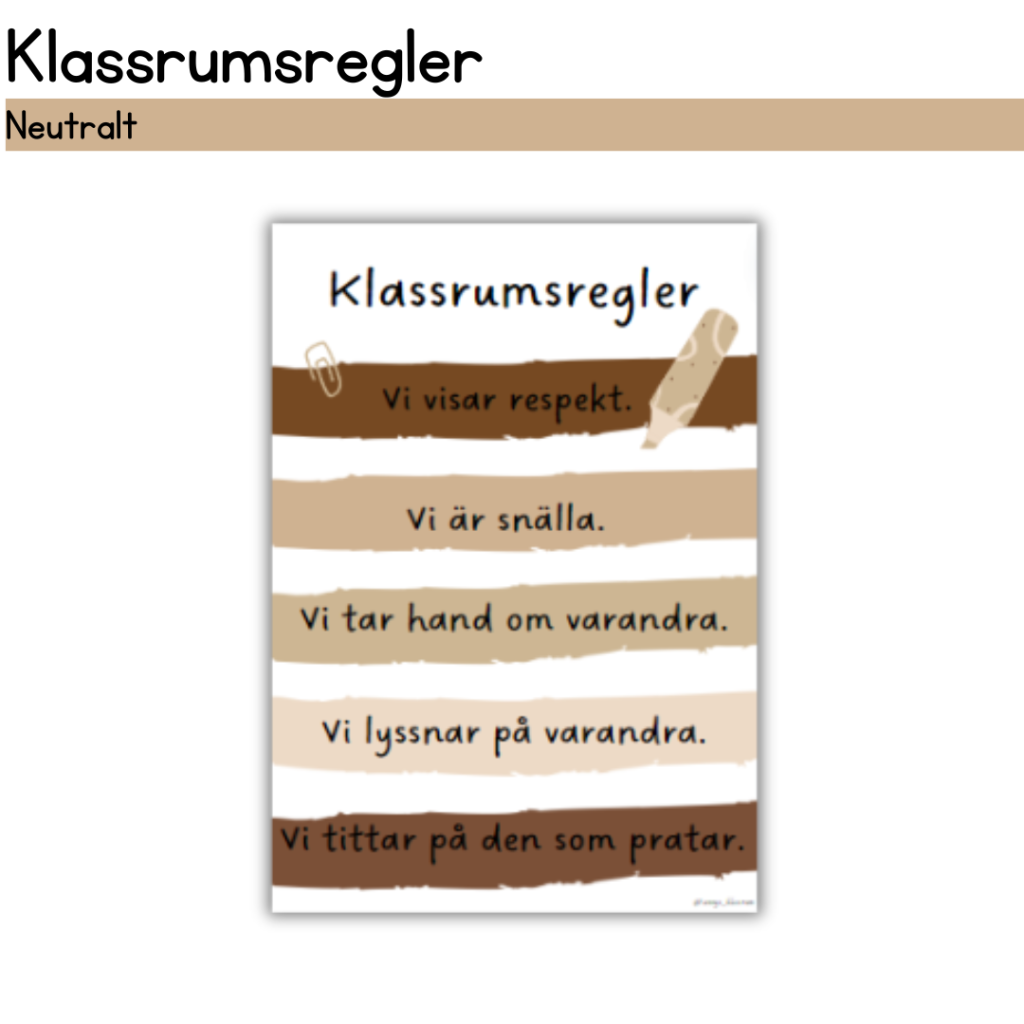 Klassrumsregler