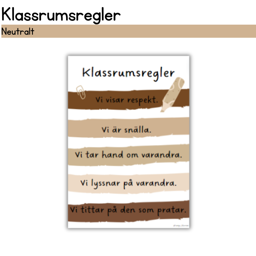 Klassrumsregler