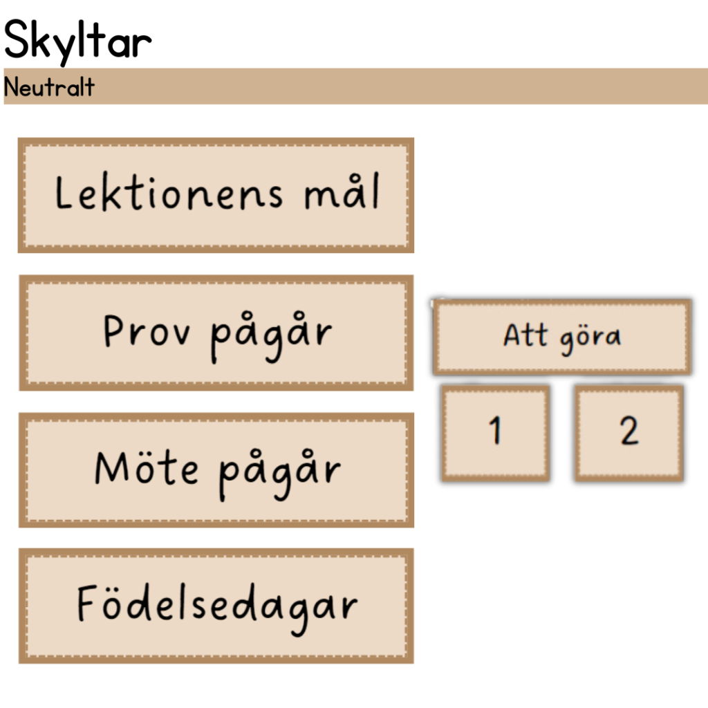 Skyltar