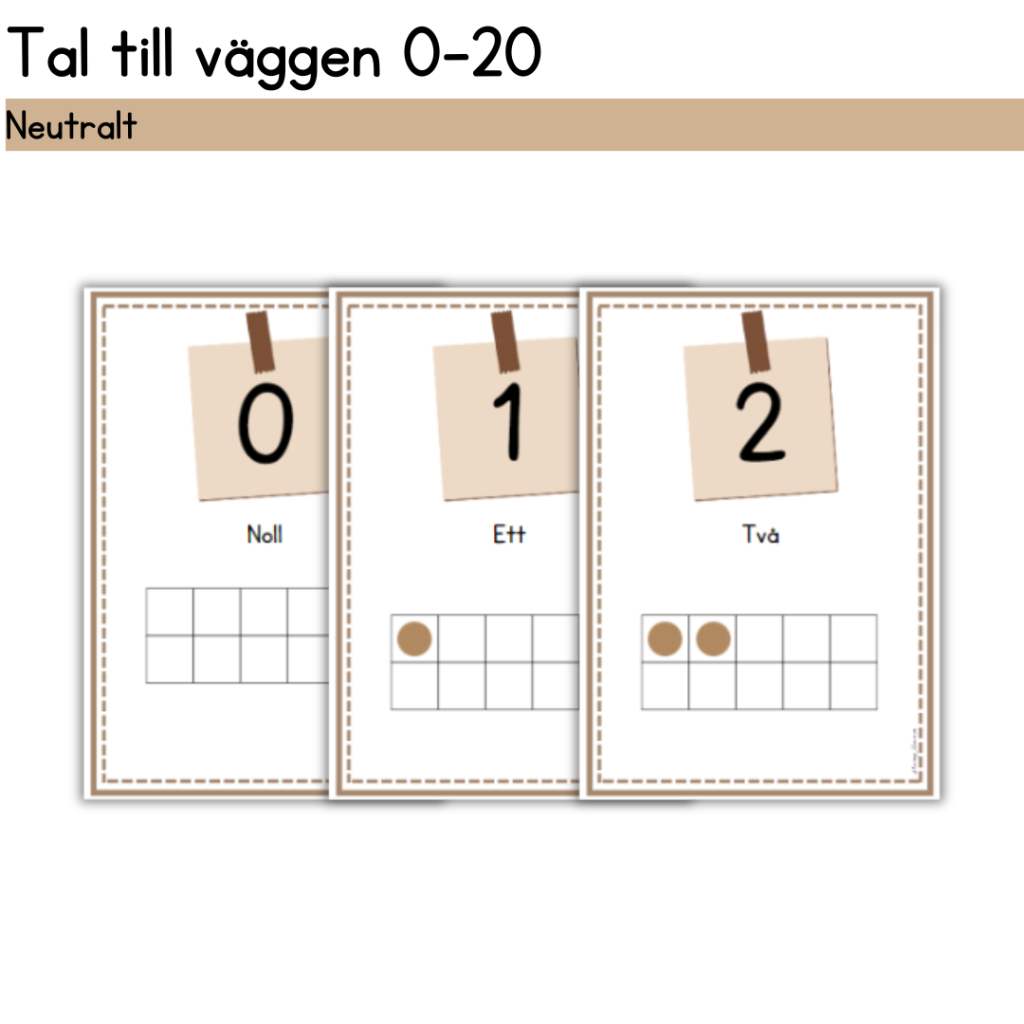 Tal till väggen 0-20