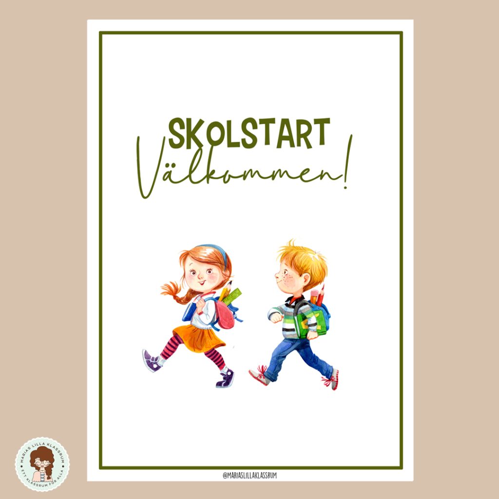 Skolstart – arbetshäfte