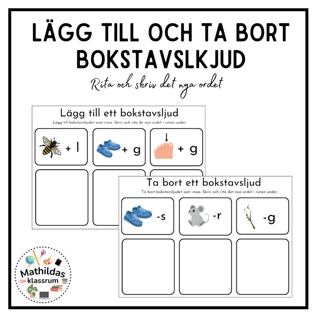 Lägg till och ta bort bokstavsljud