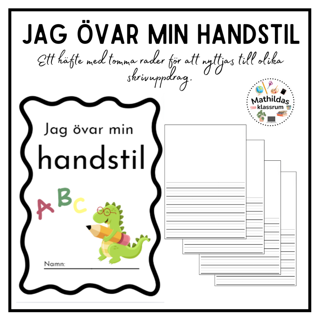 Jag övar min handstil