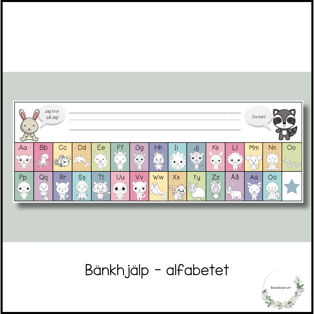 Bänkhjälp - alfabetet