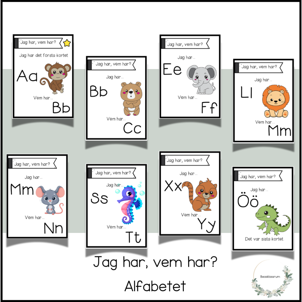 Jag har, vem har? Alfabetet