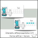 Spåra siffror – interaktiv presentation med snömonstret - bild 1