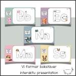 Spåra bokstäver – interaktiv presentation - bild 1