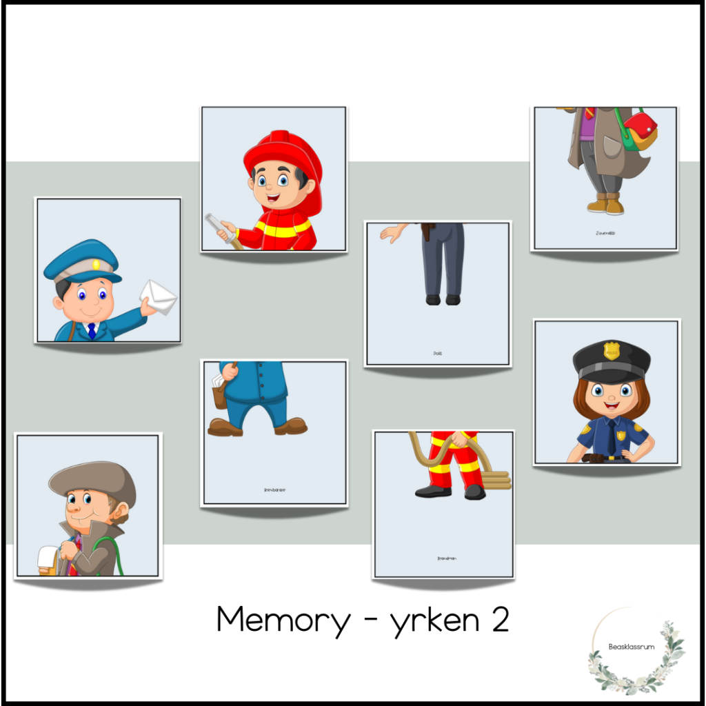 Memory – yrken 2