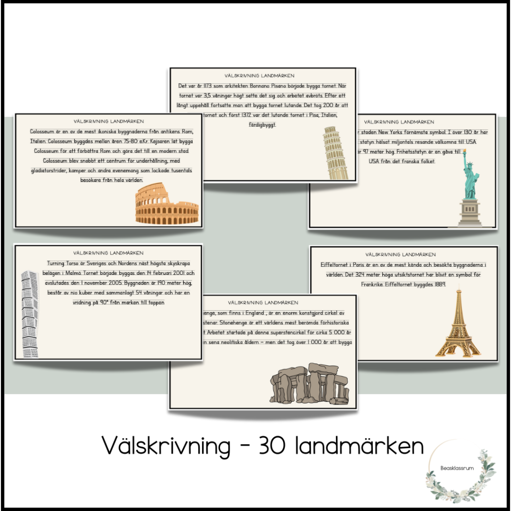 Välskrivning – landmärken