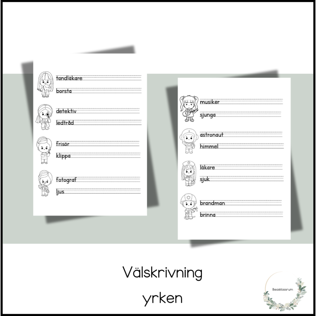 Välskrivning – yrken