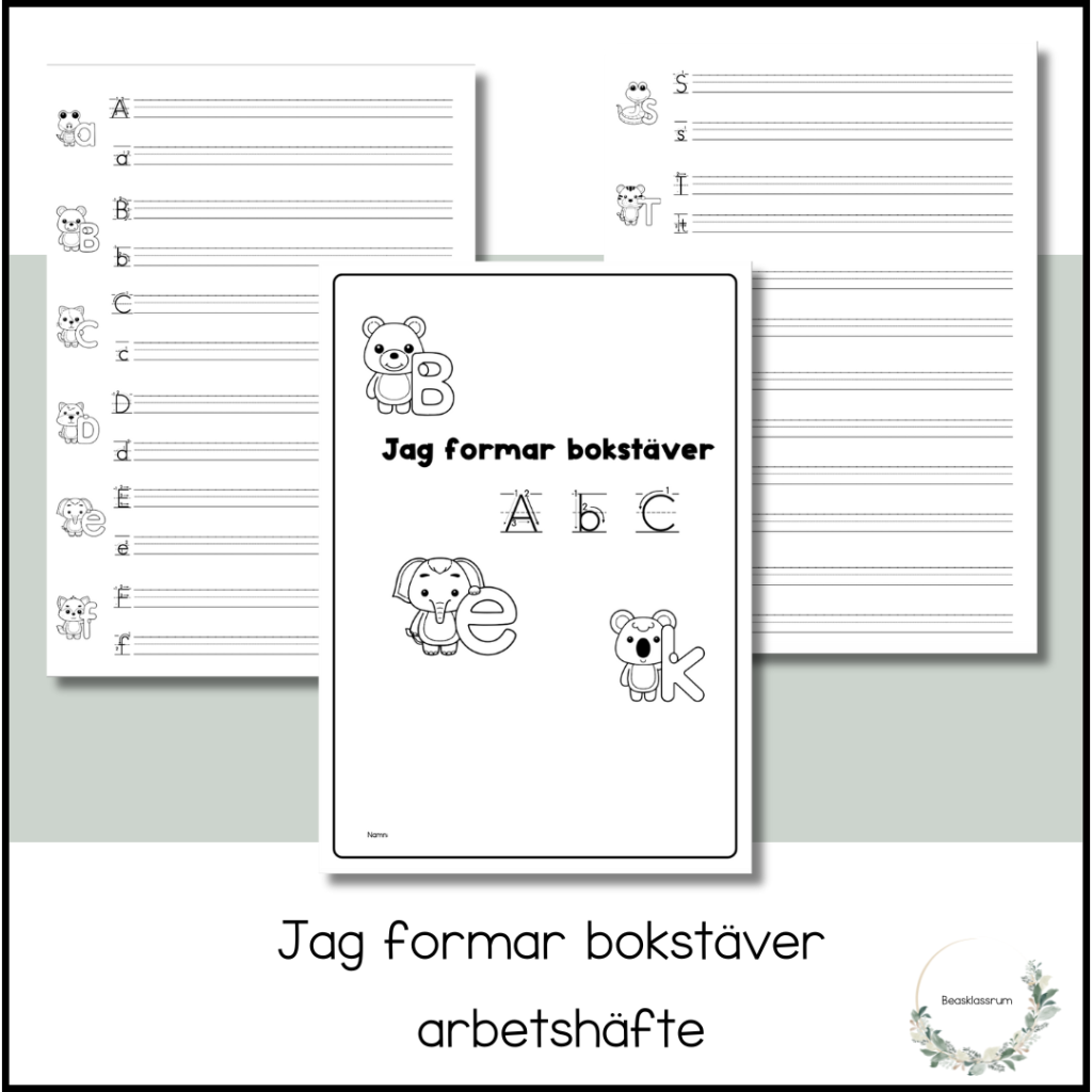 Jag formar bokstäver