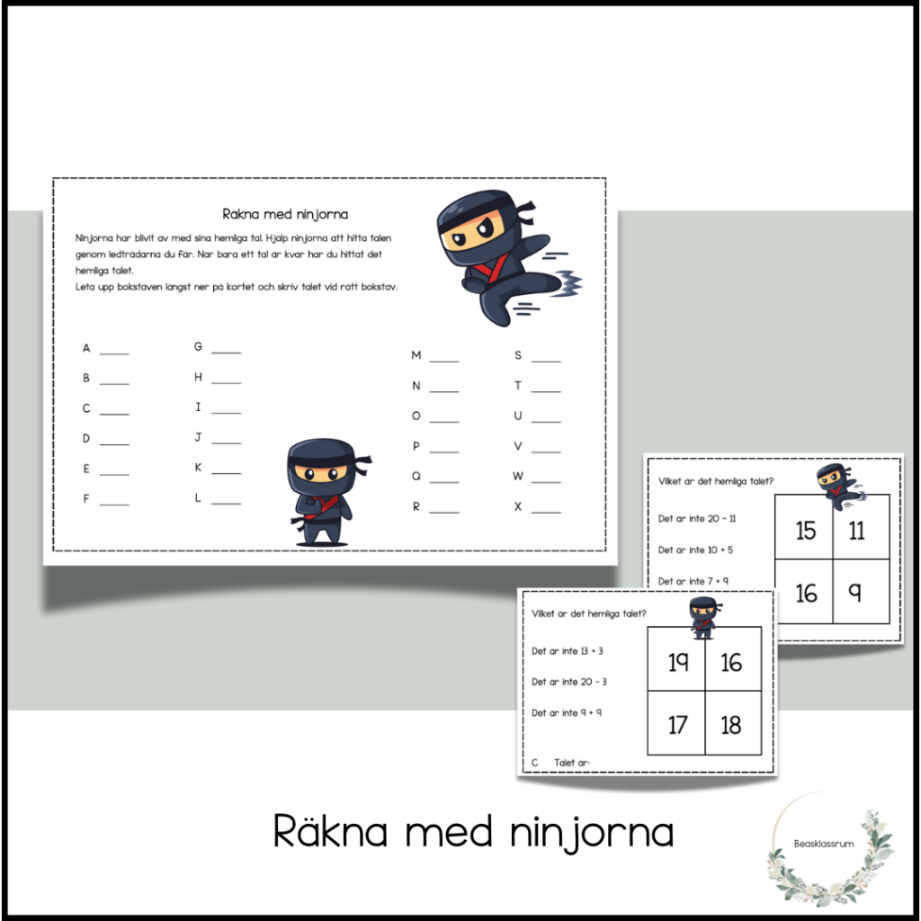 Räkna med ninjorna