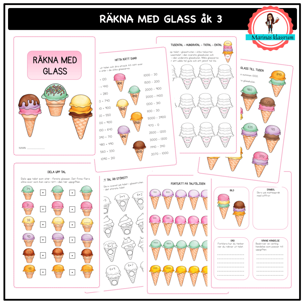 Räkna med glass åk 3