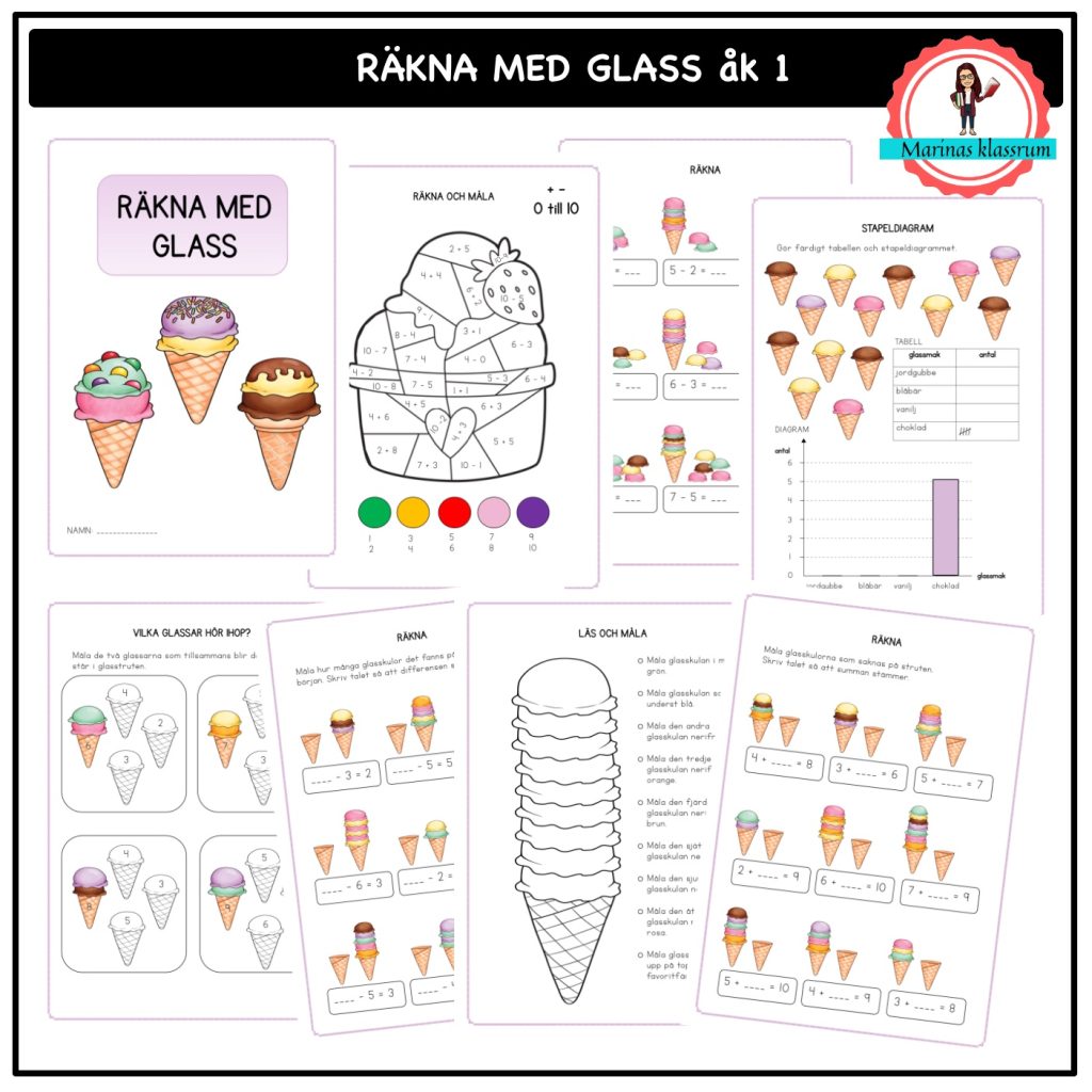 Räkna med glass åk 1