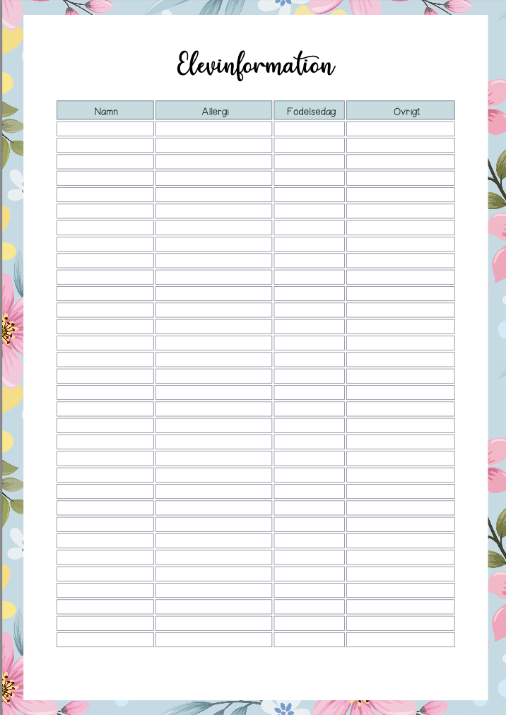 Kalender läsår 24/25