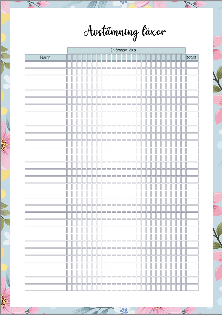 Kalender läsår 24/25