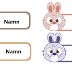 Namnskyltar redigeringsbara 24 olika motiv - bild 4