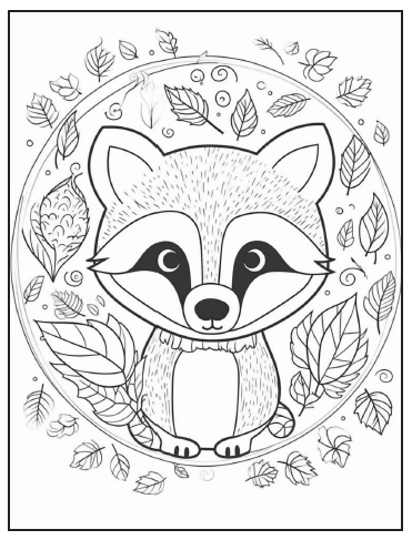 Målarbok djur och höst (kopia)