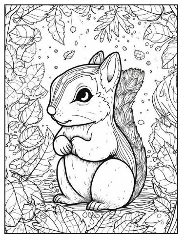 Målarbok djur och höst (kopia)