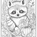 Målarbok djur och höst (kopia) - bild 3