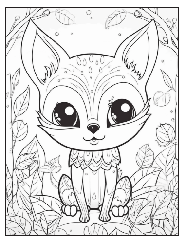 Målarbok djur och höst (kopia)