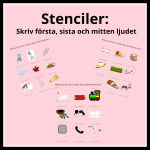 Stenciler: Skriv första, sista och mitten ljudet - bild 1