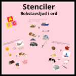 Stenciler: Bokstavsljud i ord - bild 1