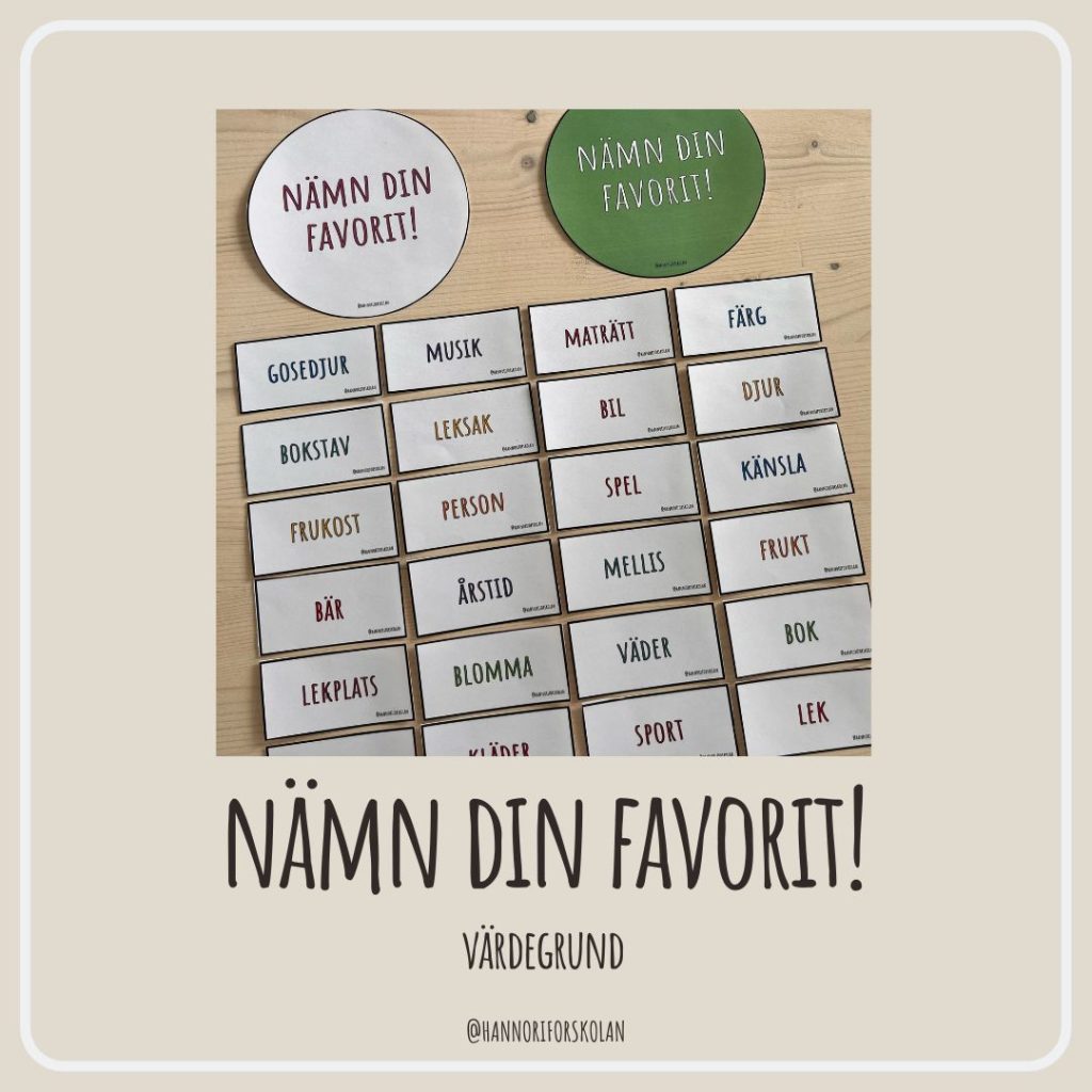 Nämn din favorit
