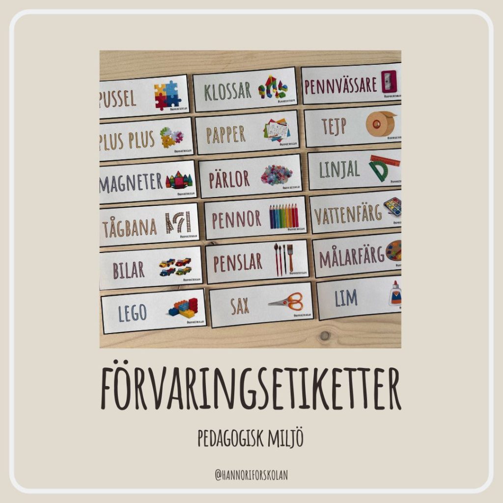 Förvaringsetiketter