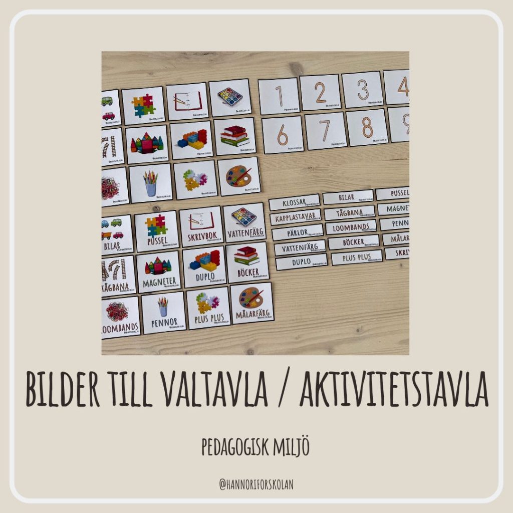 Bilder till valtavla / aktivitetstavla