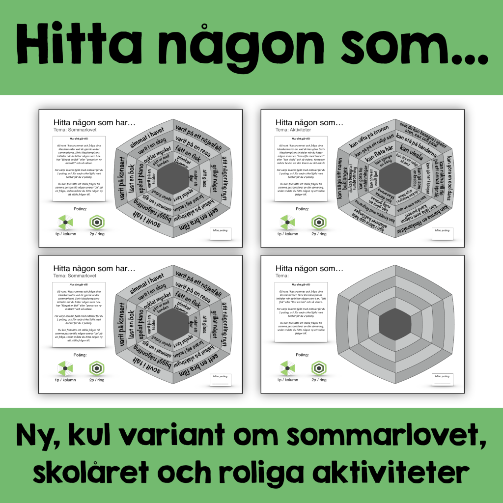 Hitta någon som… (roliga lära-känna-varandra aktiviteter)