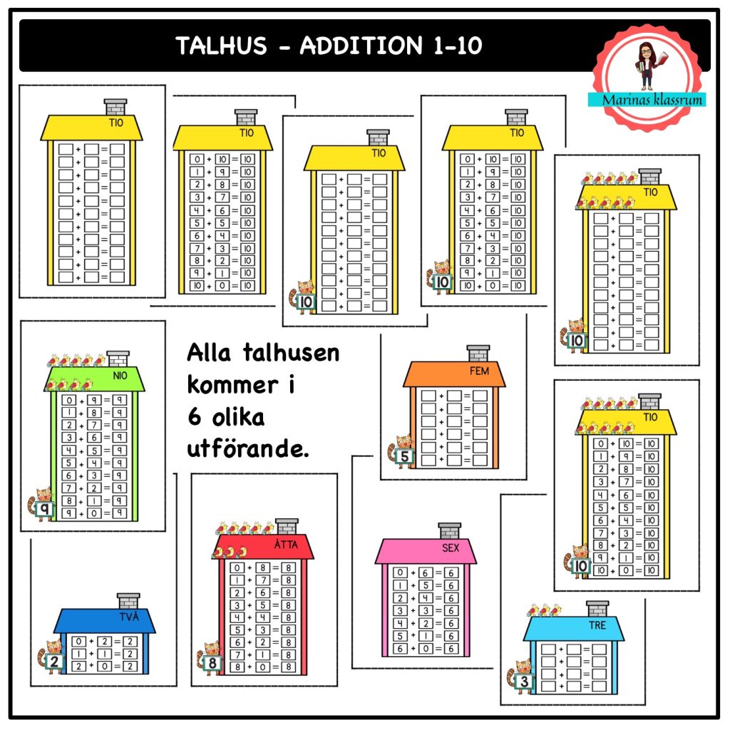 Talhus – addition 1-10