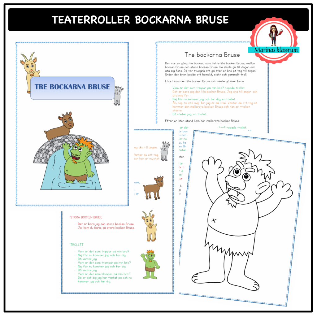 Tre bockarna Bruse – teaterroller