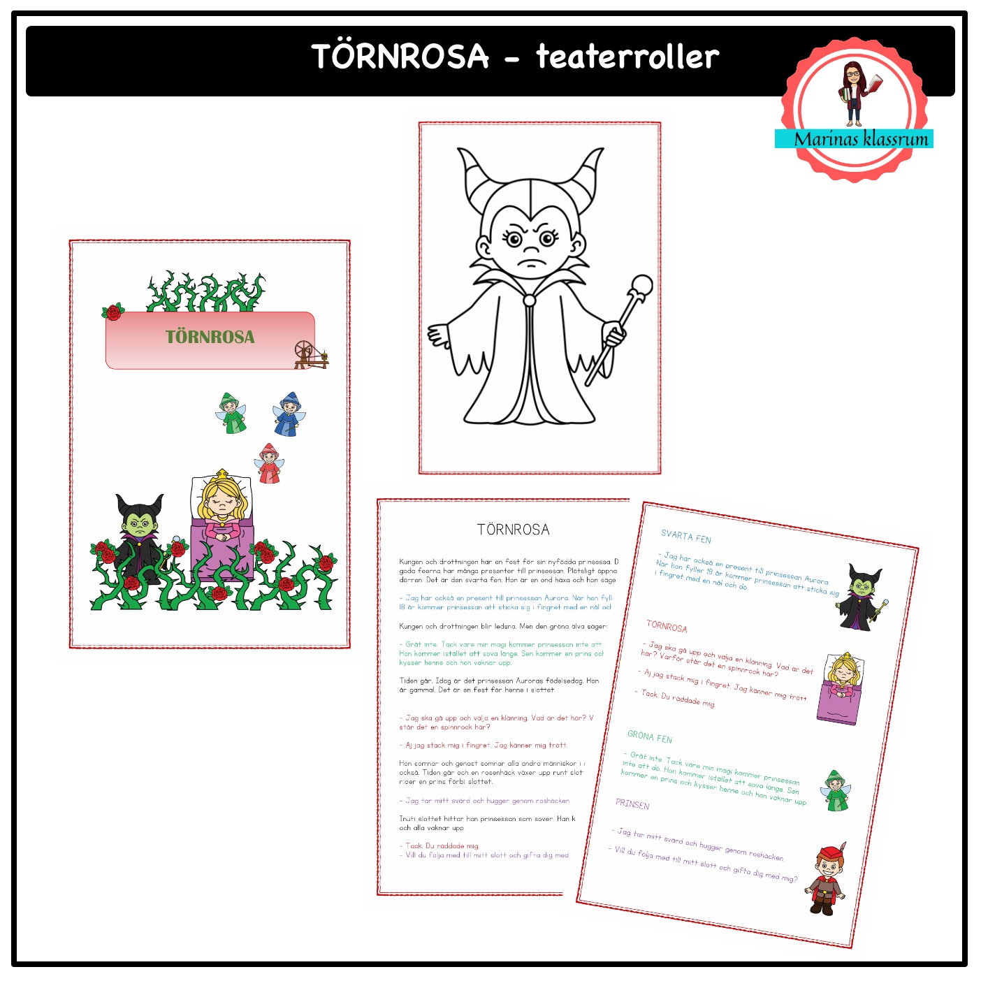 Törnrosa - teaterroller