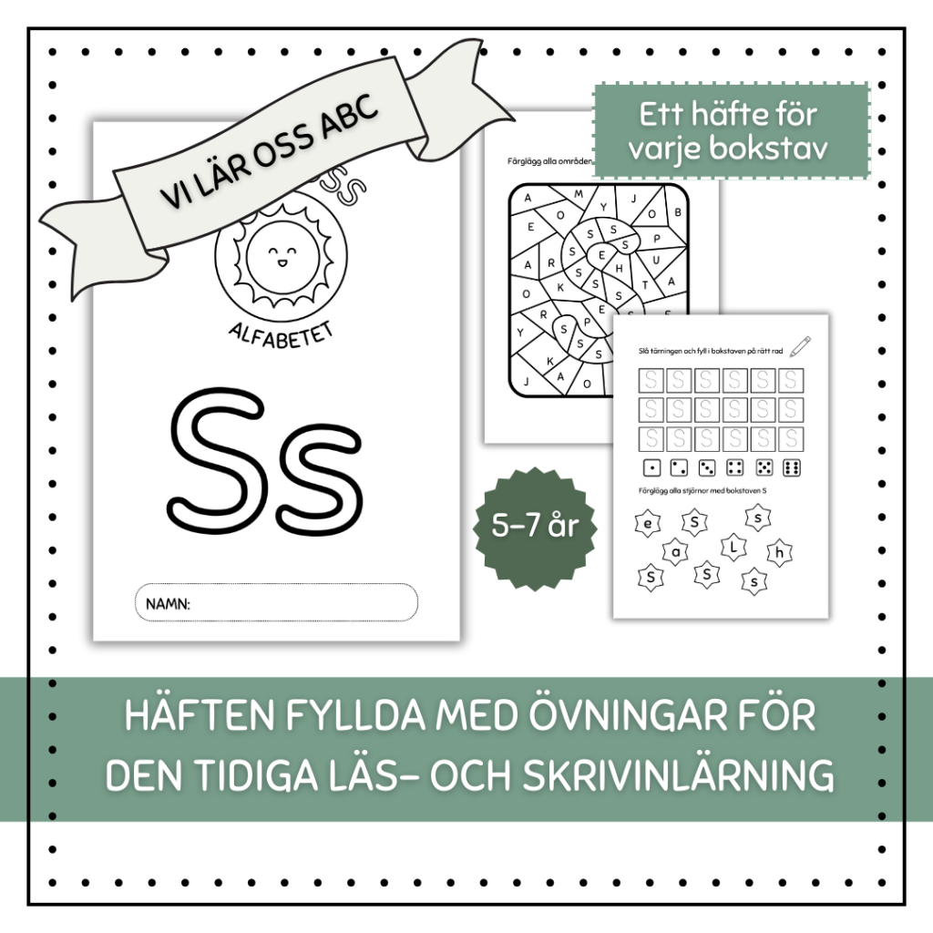 Vi lär oss ABC – 1 häfte för varje bokstav