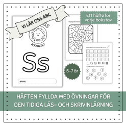 Vi lär oss ABC - 1 häfte för varje bokstav