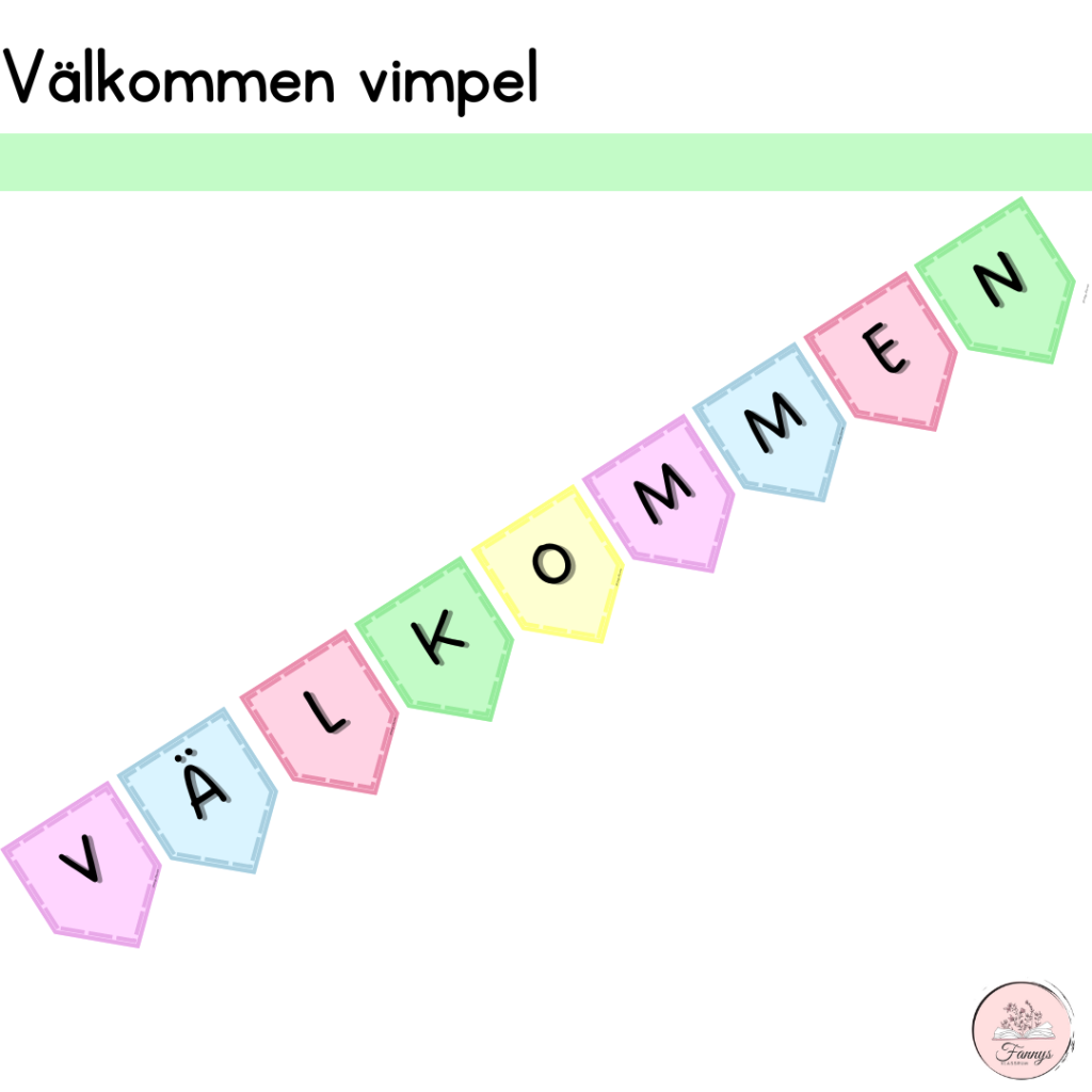 Välkommen-vimpel