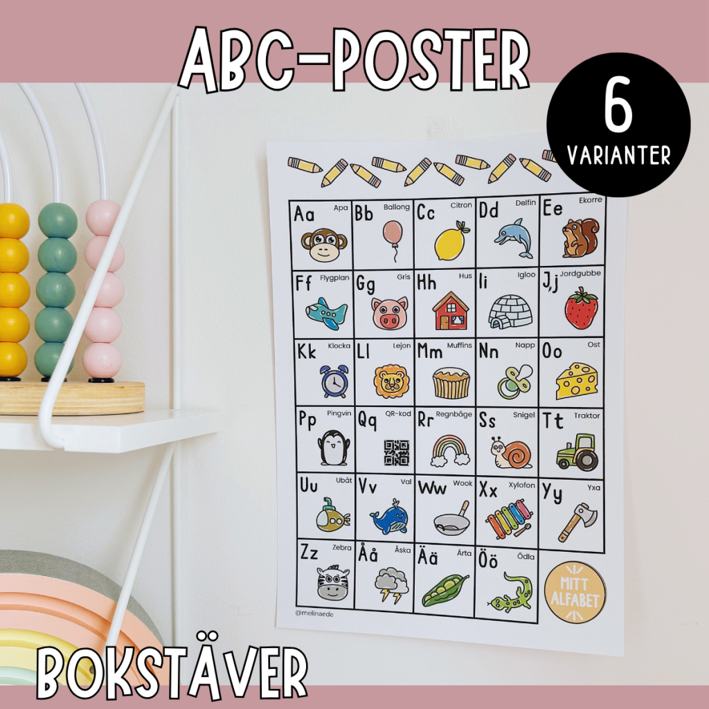 ABC-poster: alfabetet