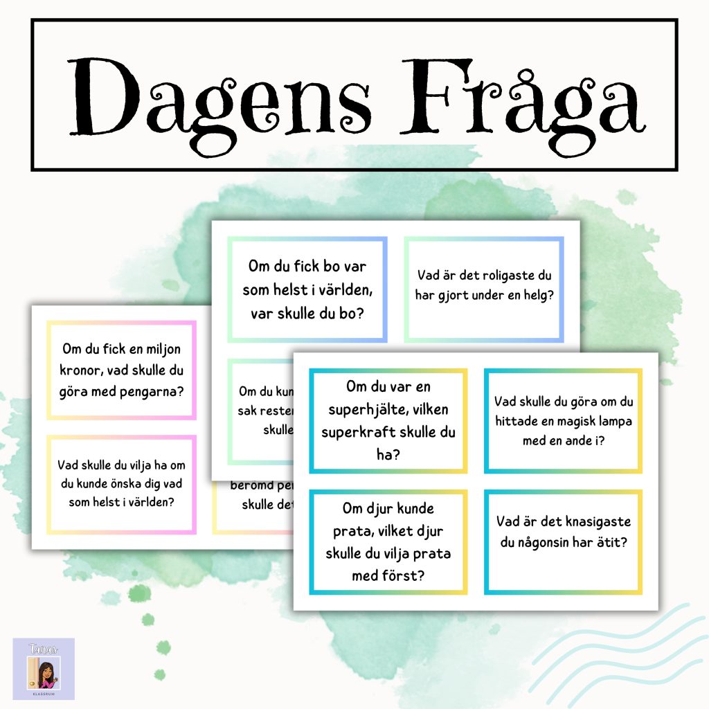 Dagens Fråga: Roliga skrivuppgifter