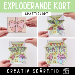 Grattiskort – exploderande kort (mallar + video) - bild 1