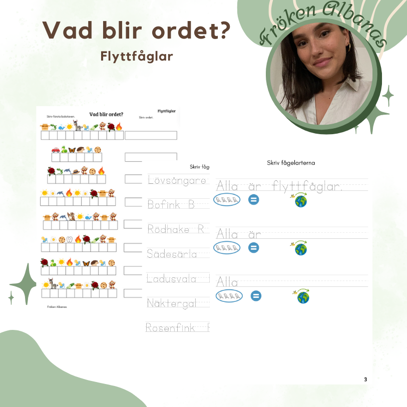 Vad blir ordet? Flyttfåglar