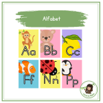 Alfabet- färgglatt - bild 1