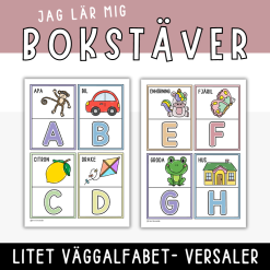 Litet väggalfabet, versaler