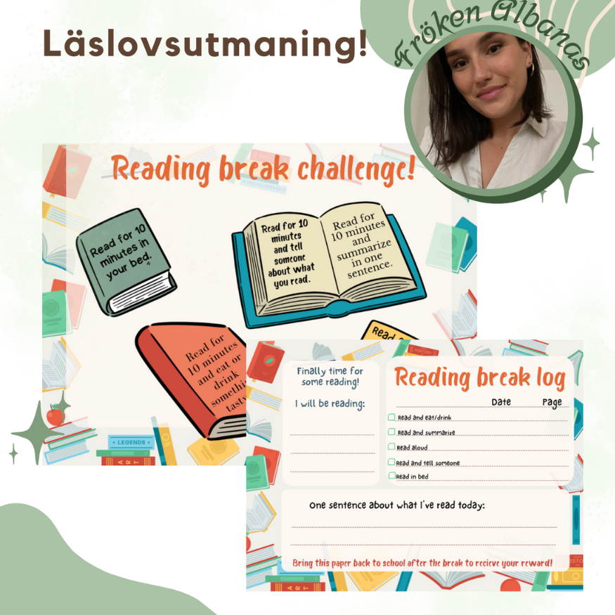 Reading break challenge / Läslovsutmaning