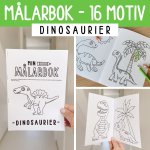 Målarbok – dinosaurier - bild 1