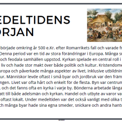 Läskort- medeltiden