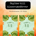 Välkommen klassrumsskyltar - bild 1